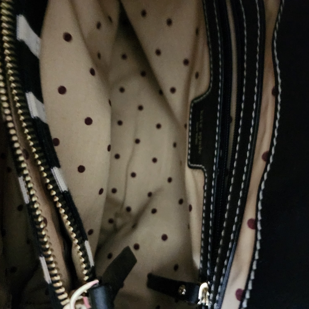 Kate Spade Black and Red Striped Mini Bag - Picture 10 of 10